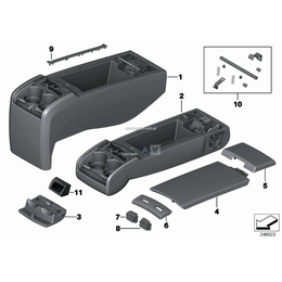 Pokrywa konsoli, skóra - 52207269487