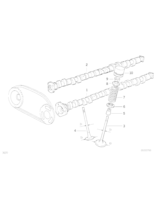 Wałek rozrządu zaworów ssących - 11311738370