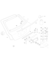 Uszczelka pokrywy bagażnika - 51717067904