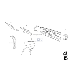Panel boczny, tylny, lewy - 41351815607