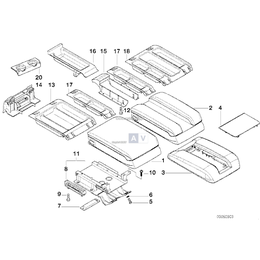 Moc. panelu wyj. tel. w podłok. śr. - 51168161594