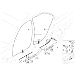 Listwa progu przednia prawa - 51478174504