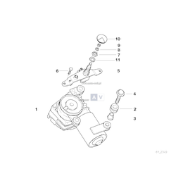 Tulejka łożysk. wycier. szyby tylnej - 61628218779