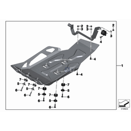 Kpl. osłon silnika, aluminium Enduro - 77148533747