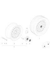 Obręcz koła aluminiowa, dwuczęściowa - 85329409848