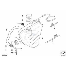 Korek chłodnicy BMW K40 K43 K44 K1200S K1200R K1300R - 17117105800