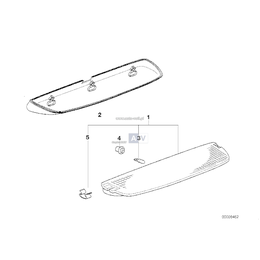 Obudowa trzeciego światła stop - 63258370468