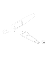 Osłona tabl. prz. le., poplar woodgrain - 51166961785