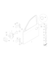 Ogranicznik drzwi przednich - 51217176804
