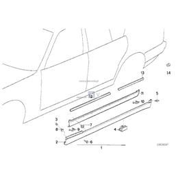 Uszczelka prawa - 51712231620