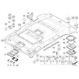 Konsola podsufitki przednia - 51448258061