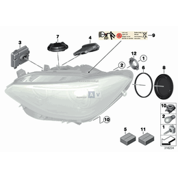 Sterownik światła ksenonowego BMW E84 X1 E89 Z4 E90N E91N F01 F07 F10 F11 F20 F21 F23 F87 - 63117318327