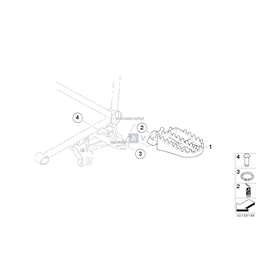 Sprężyna skrętna, przednia - 46717683137