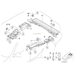 Pokrycie podłużnicy, tylne lewe - 51478402111