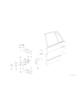 Osłona ogranicznika drzwi lewa - 51228192893