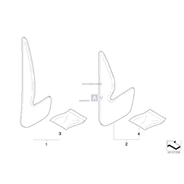 Fartuchy p/błotne tylne - 82160301698