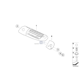 Podnóżek tylny prawy - 46717660174