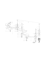 Dla samochodów z Klimatyzacja, Stabilizator przedni - 31351100841