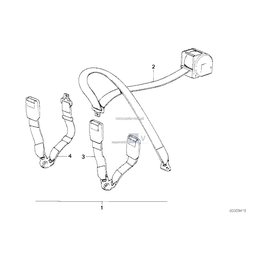 Pas bezpieczeństwa tylny - 72118121267