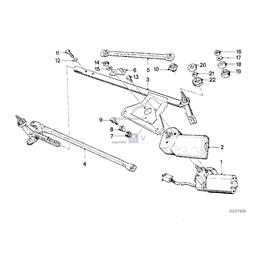 Mechanizm napędu wycieraczek - 61611372903