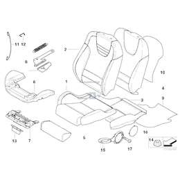 Poszycie opar. sport Recaro, skóra, pr. - 52106966586