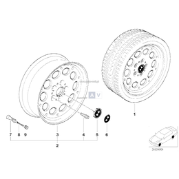 Obręcz koła aluminiowa - 36111092408