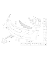 Uchwyt kanału powietrza, prawy - 51117906474