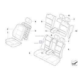 Osłona boczna ISOFIX, Osłona boczna prawa - 52200032736