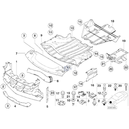 Osłona zewnętrzna lewa - 51718234129