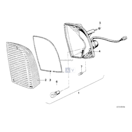 Szkło lampy lewe - 63131361891