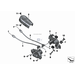 Osłona przeciwbryzg. przepustnicy spalin - 18517726824