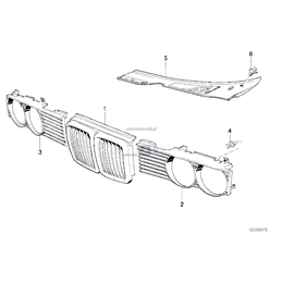 Atrapa nerka BMW E32 730i 735i M30 - 51131908697