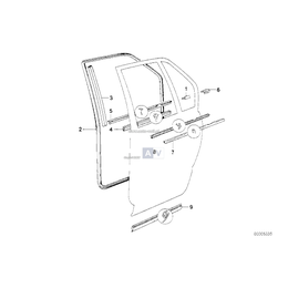 Listwa ochronna tylna prawa - 51221928572