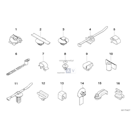 Uchwyt przewodu - 61131383548