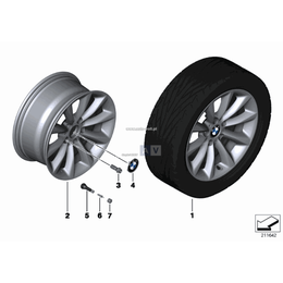 Obręcz koła aluminiowa - 36116791481