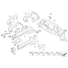 Wnęka koła przednia lewa, tylko w połączeniu z - 41117171463