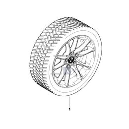 Koło zim.E60 50 225/55 R16 - Oryginał BMW - 36110304115