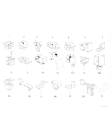 Uchwyt przewodu - 61131379840