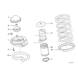Gniazdo amort. z korektą nachyl.koła - 31331139480