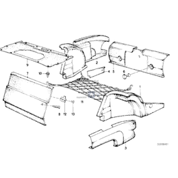 Obudowa ścianki działowej bagażnika - 51471879512