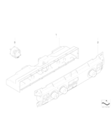 Panel obsługi automatycznej klimatyzacji - 64116953181