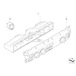 Panel obsługi automatycznej klimatyzacji - 64116953181