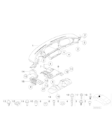 Osłona głośnika lewego - 51458235281