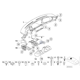 Osłona głośnika lewego - 51458235281