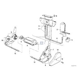 Mechanizm rozkł. fotela, elektr., lewy - 52101889413