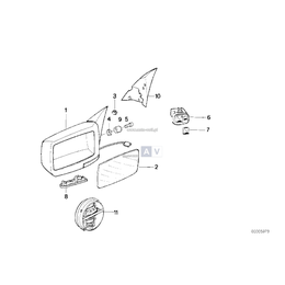 Lusterko zewn., elektr.,podgrz., prawe - 51168181564