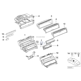 Wkład popielniczki przedni - 51168259494