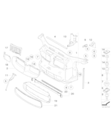 Płyta mocowania modułu chł, dolna lewa - 51647975360