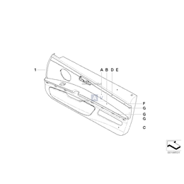 Tapicerka drzwi, skóra, prawa - 51417965672