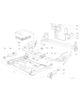 Regulator ustawienia nachylenia fotela - 61311379097